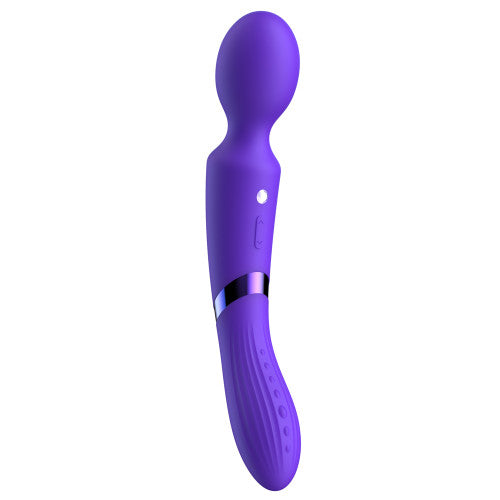De39 Double-Ended Luv Wand – Dark Purple Silicone Vibrator with Dual Pleasure Ends