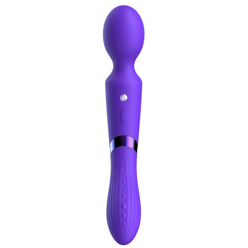 De39 Double-Ended Luv Wand – Dark Purple Silicone Vibrator with Dual Pleasure Ends