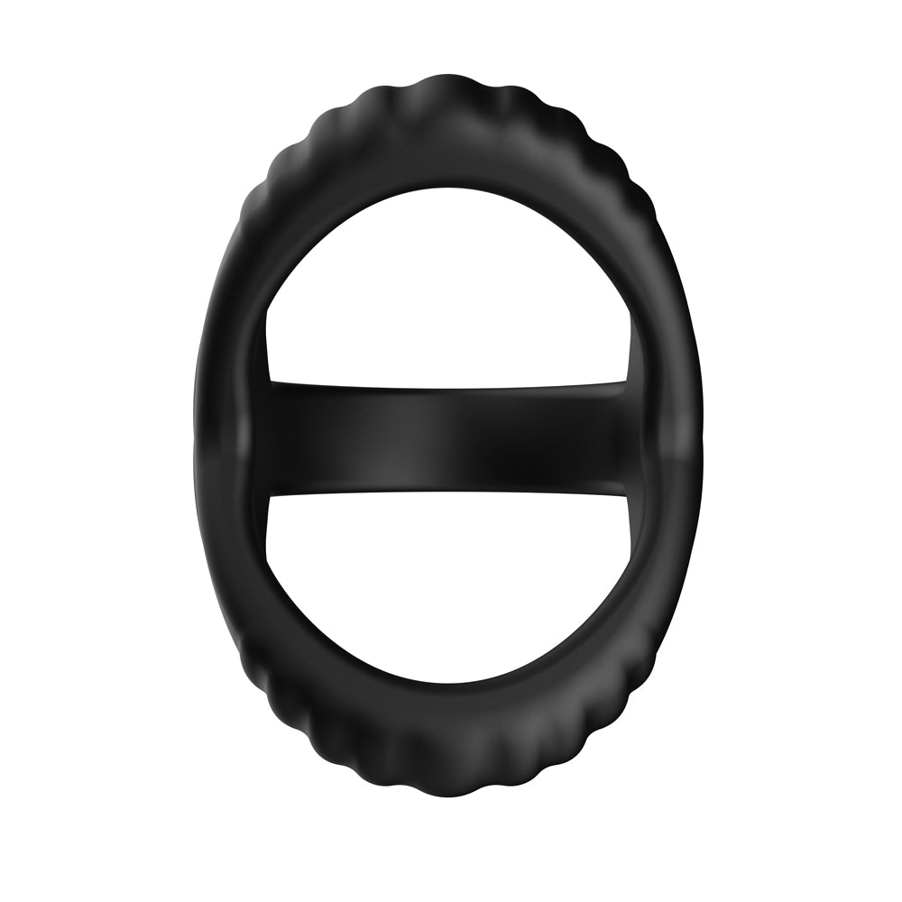 F-59: Tri Cock & Ball Ring Black