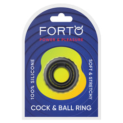 F-43: Tiered Cock & Ball Ring Black