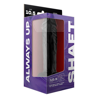 Model A 10.5" Liquid Silicone Dong W/Balls Black