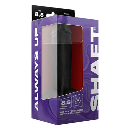 Model A 8.5" Liquid Silicone Dong W/Balls Black