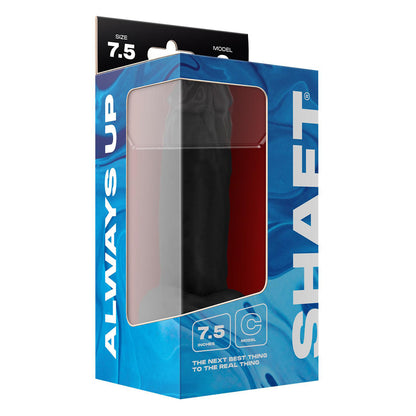 Model C 7.5" Liquid Silicone Dong W/Balls Black