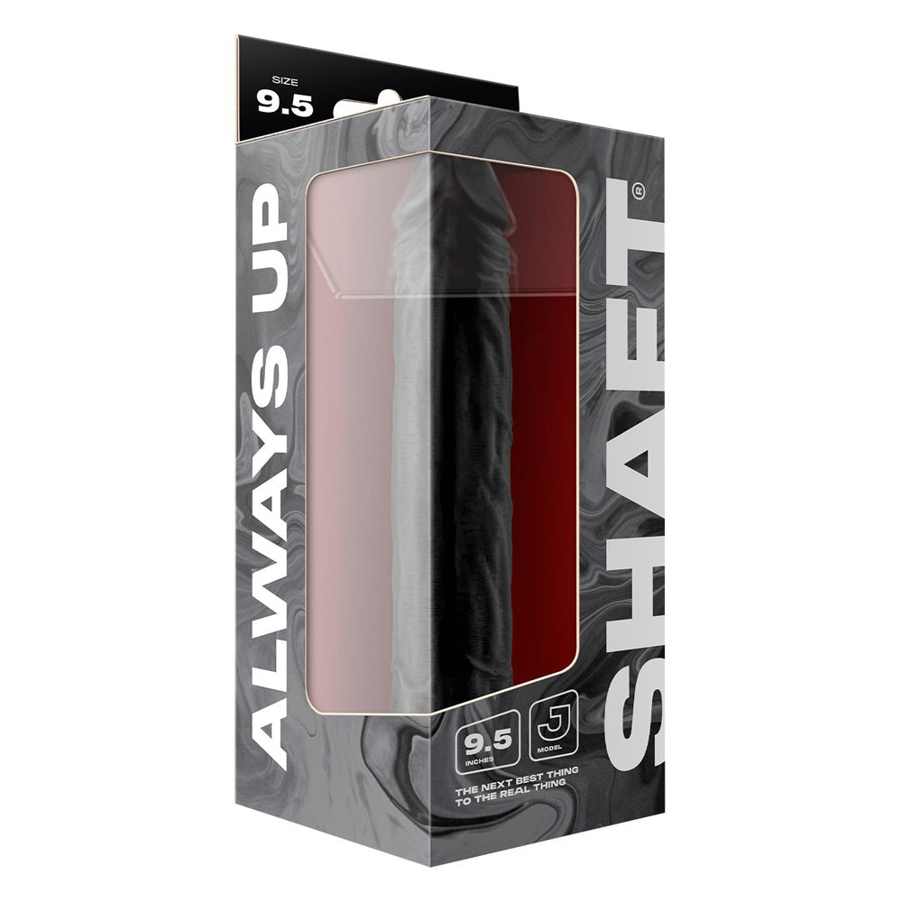 Model J 9.5" Liquid Silicone Dong Black