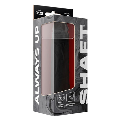 Model J 7.5" Liquid Silicone Dong Black