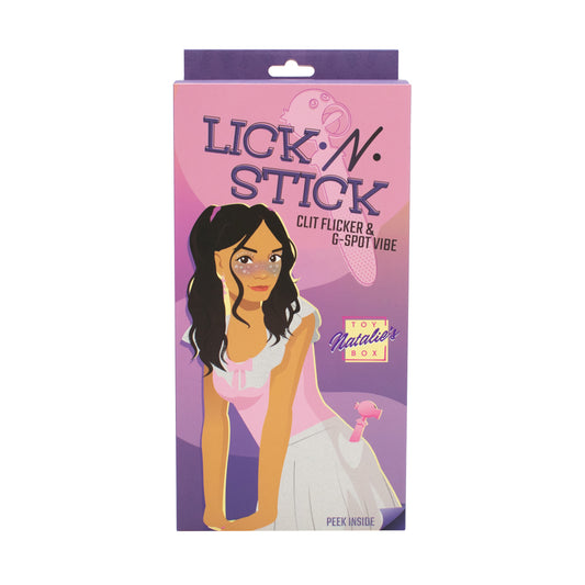 Lick N' Stick G-Spot Vibrator with Clitoral Flicker – Clitoral Stimulator & G-Spot Massager