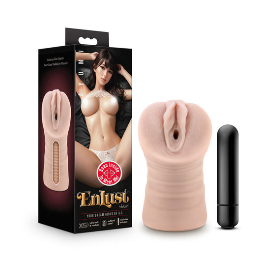 EnLust Ayumi Vibrating Stroker – Beige – Male Masturbator