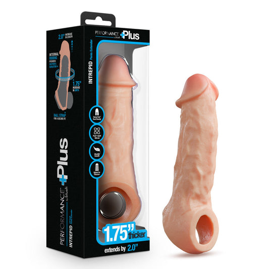 Performance Plus Intrepid 2" Silicone Penis Xtender Beige