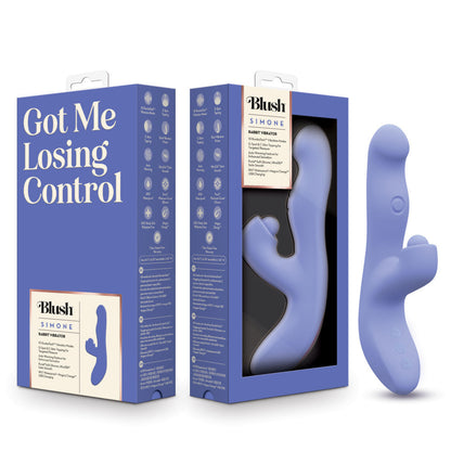 Blush Simone Tapping Rabbit – Dual G-Spot & Clitoral Vibrator with Warming