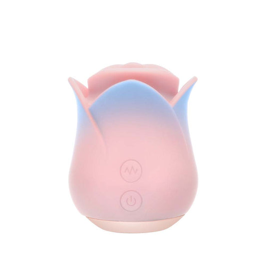 Blush Collection Kissing Rose – Pink Rechargeable Vibrator with Soft Silicone and Multiple Speeds