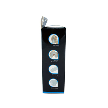 Get Lucky Glow-In-The-Dark Periwinkle Peen Dildo 8.5&Quot;
