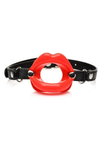 Juicy Lips Silicone Open Mouth Gag - Red - Bold & Restrictive Sensory Play