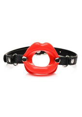Juicy Lips Silicone Open Mouth Gag - Red - Bold & Restrictive Sensory Play