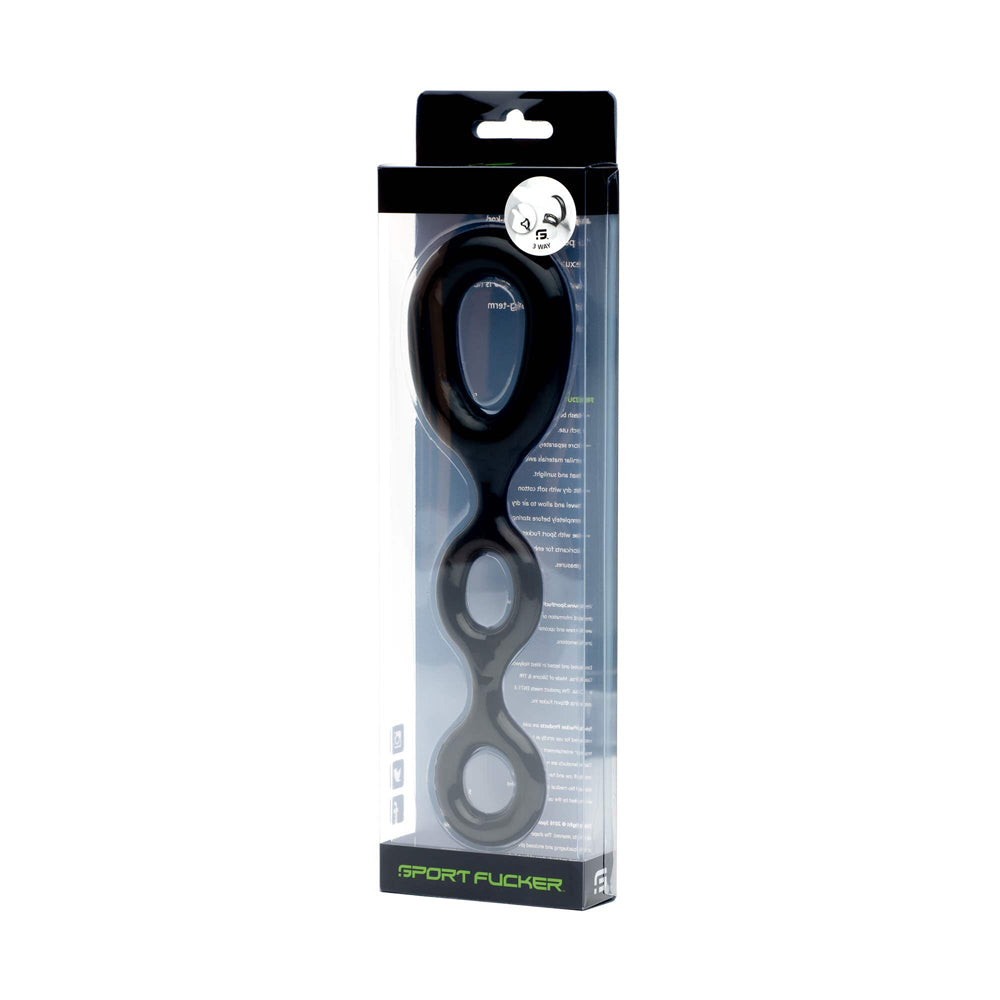 Sport Fucker 3-Way Black – Multi-Mode Adult Toy