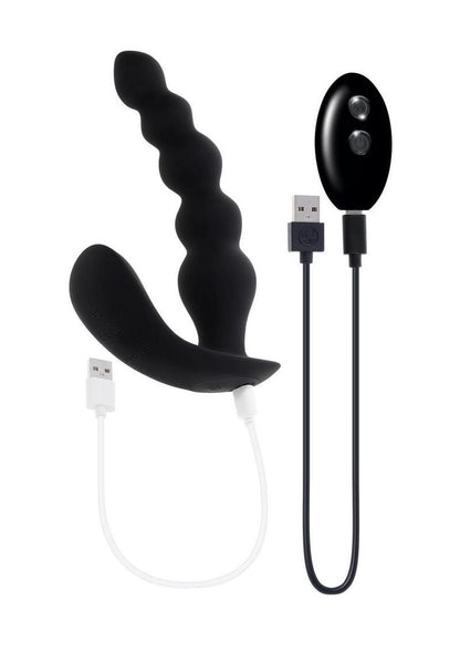 Bead Me Up Rechargeable Silicone Vibrating Anal Beads with Remote Control
