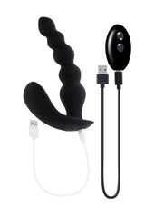 Bead Me Up Rechargeable Silicone Vibrating Anal Beads with Remote Control