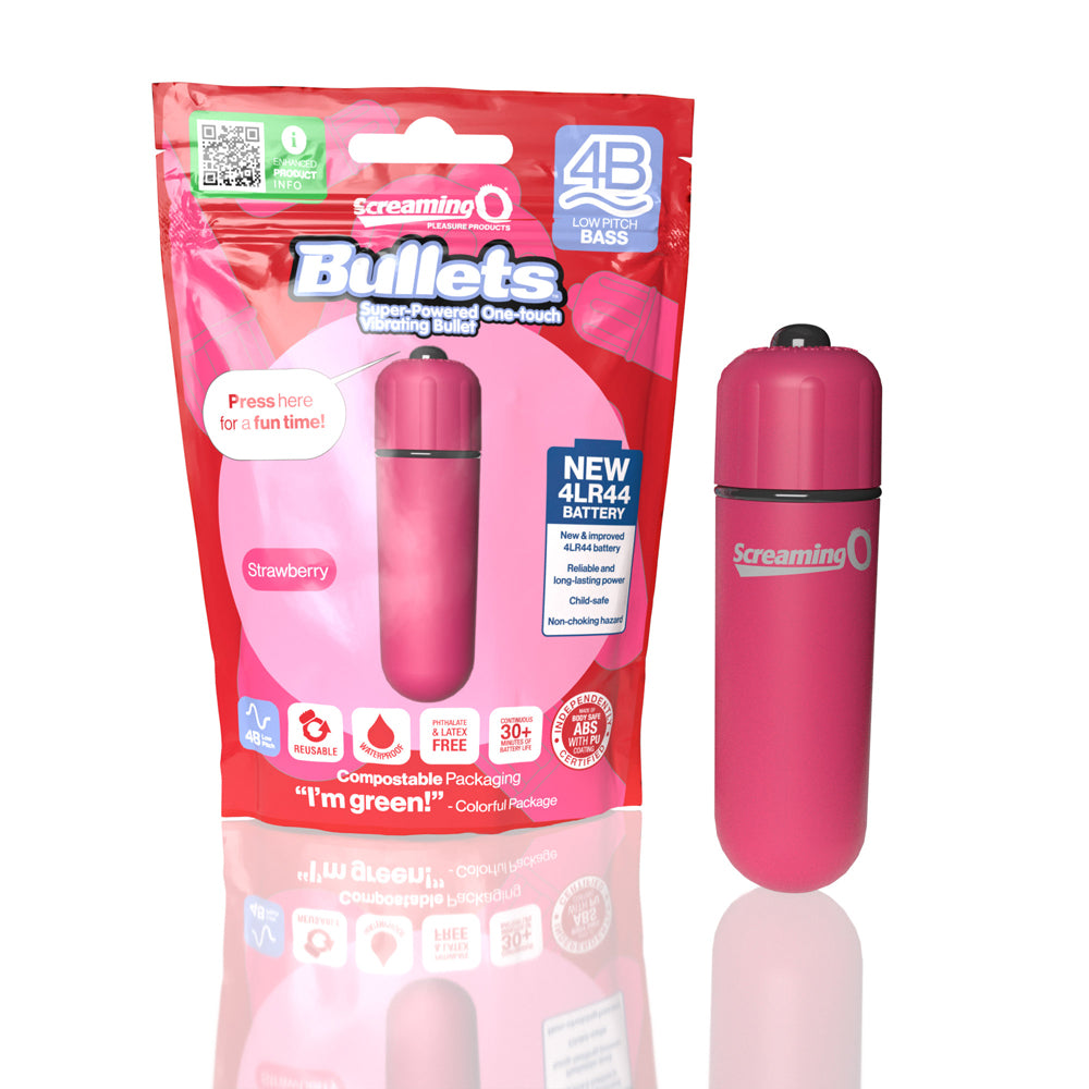 Screaming O 4B Bullet Strawberry 1 Ct