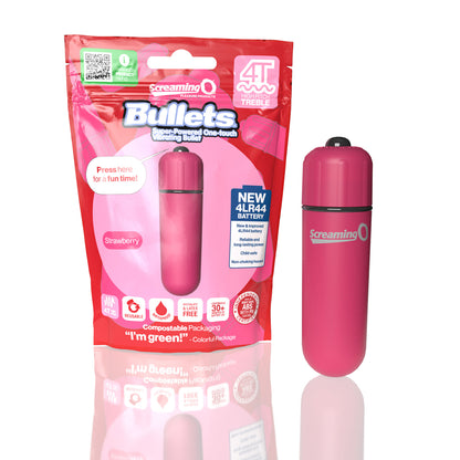 Screaming O 4T Bullet Strawberry 1 Ct