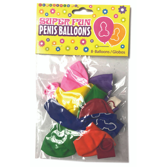 8-Count Penis Balloons – Latex Gag Gift for Bachelorette Party Decor