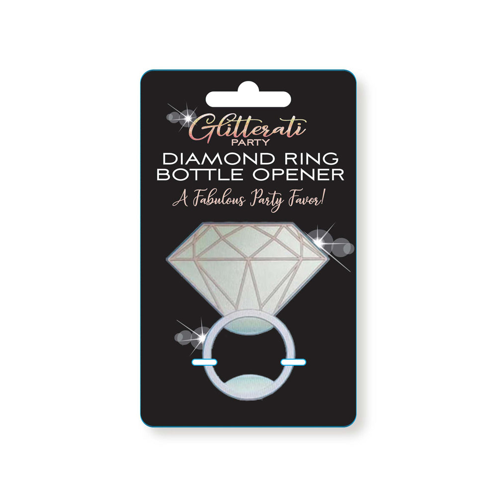 Glitterati Diamond Bottle Opener - Crystal-Accented Barware Gift