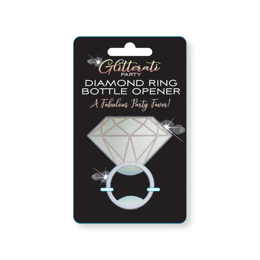 Glitterati Diamond Bottle Opener - Crystal-Accented Barware Gift