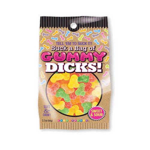 Suck A Bag of Gummy Dicks 4 oz. - Fun & Cheeky Gag Candy for Adults