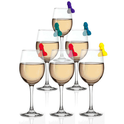 Super Fun Cocktail Markers Set of 6 - Colorful Drink Identifiers for Parties & Events