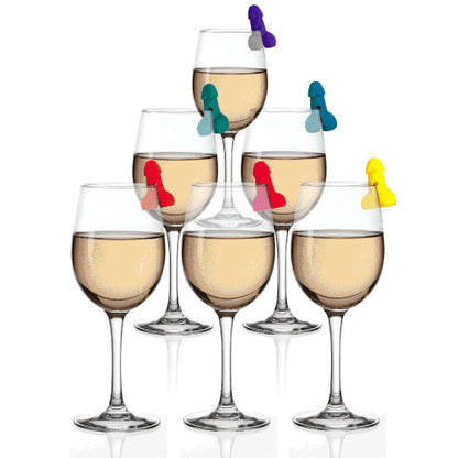 Super Fun Cocktail Markers Set of 6 - Colorful Drink Identifiers for Parties & Events