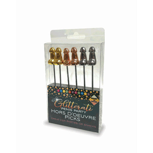 Glitterati Hors d'Oeuvre Picks - 6-Piece Set