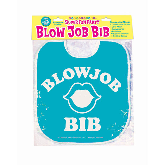 Teal Disposable Oral-Protection Bib for Intimate Play