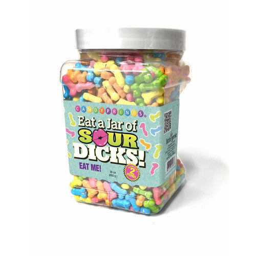 Eat A Jar of Sour Dicks 2 lbs - Hilarious & Tangy Gag Candy for Adults