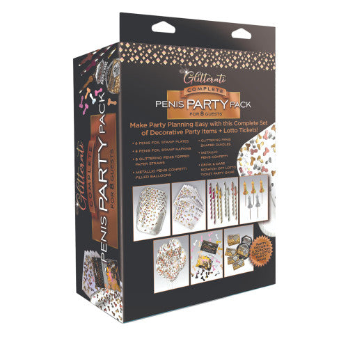 Glitterati Penis Party Pack - Fun Adult Party Game for Friends & Couples
