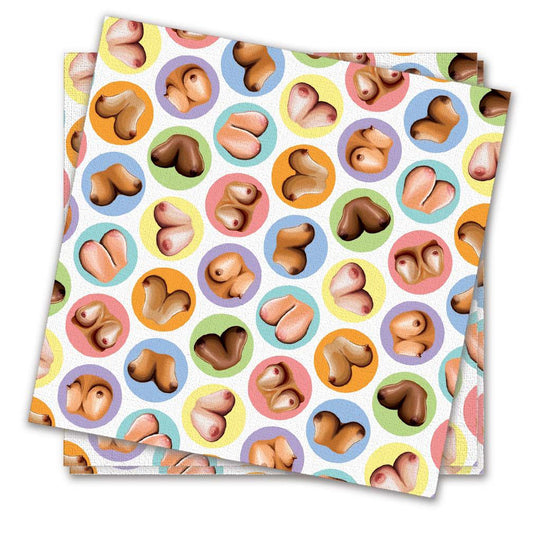 Mini Boob Napkins – Novelty Bachelorette Party Napkins, Party Supplies