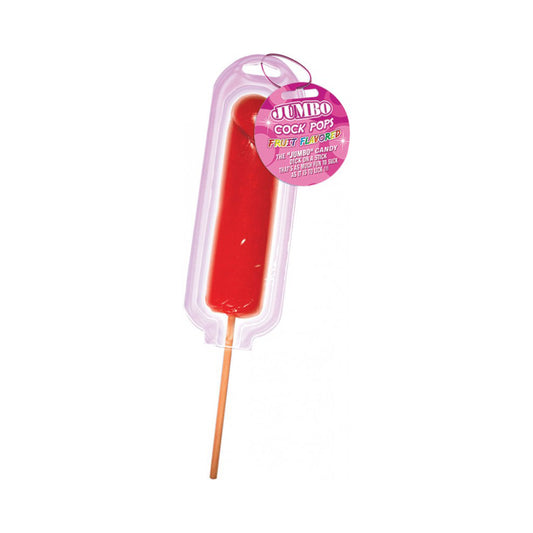Jumbo Strawberry Fruit Pops - Open Stock Lollipops, Individual Candy