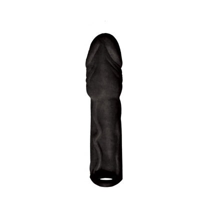 Skinsations Black Diamond Series Husky Lover Extension Sleeve with Scrotum Strap - 6.5 Inch