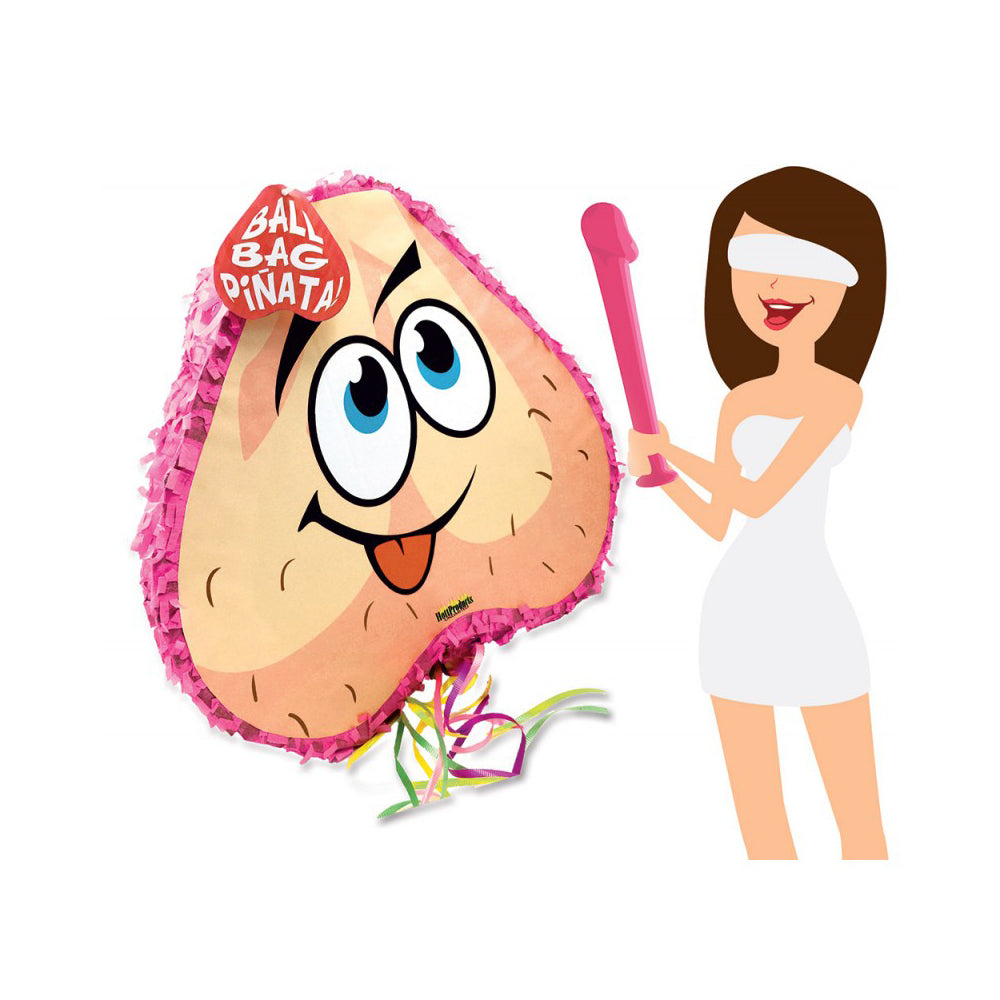 Pink Pecker Bat & Ball Bag Piñata Combo Pack