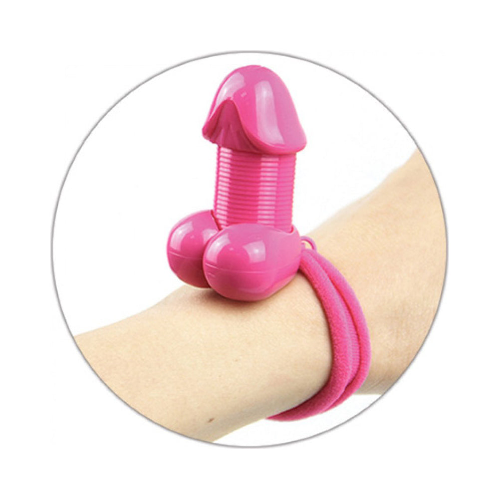 Pecker-Lastick Pink Hair Tie - Elastic Hair Tie for Women
