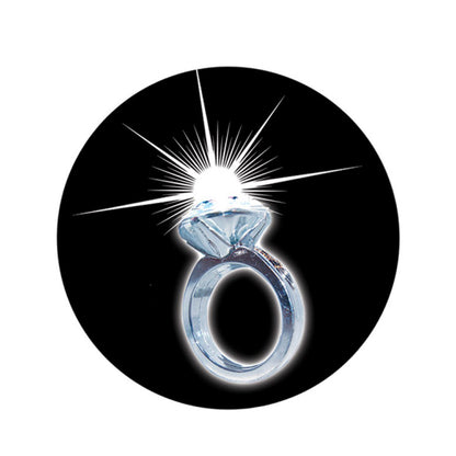 Light-Up Diamond Ring 5-Pack - LED Glow Party Rings