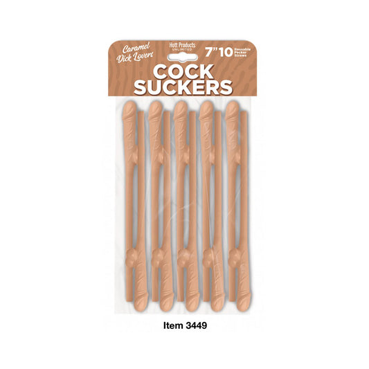Edible Caramel Straws - 10 Pack, Caramel Lovers Candy
