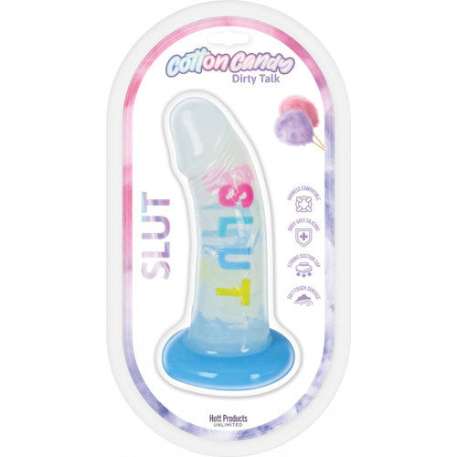 Cotton Candy Slut 6" – Vibrant Silicone Dildo for Fun and Playful Pleasure