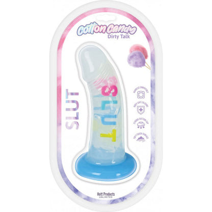 Cotton Candy Slut 6" – Vibrant Silicone Dildo for Fun and Playful Pleasure
