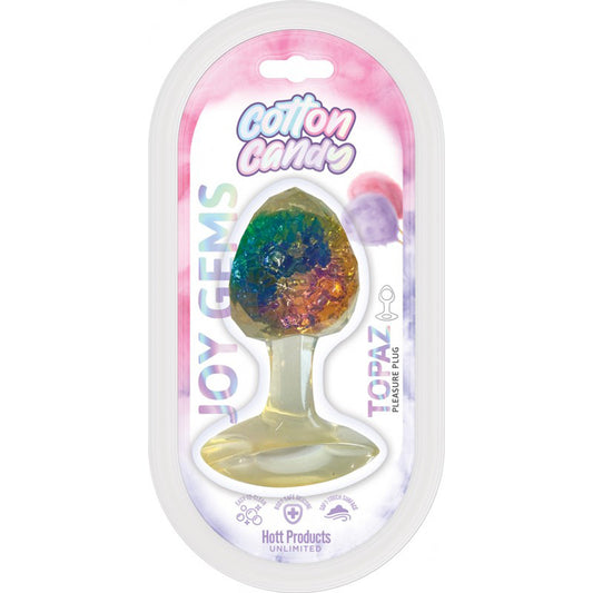 Cotton Candy Joy Gems Topaz Silicone Plug