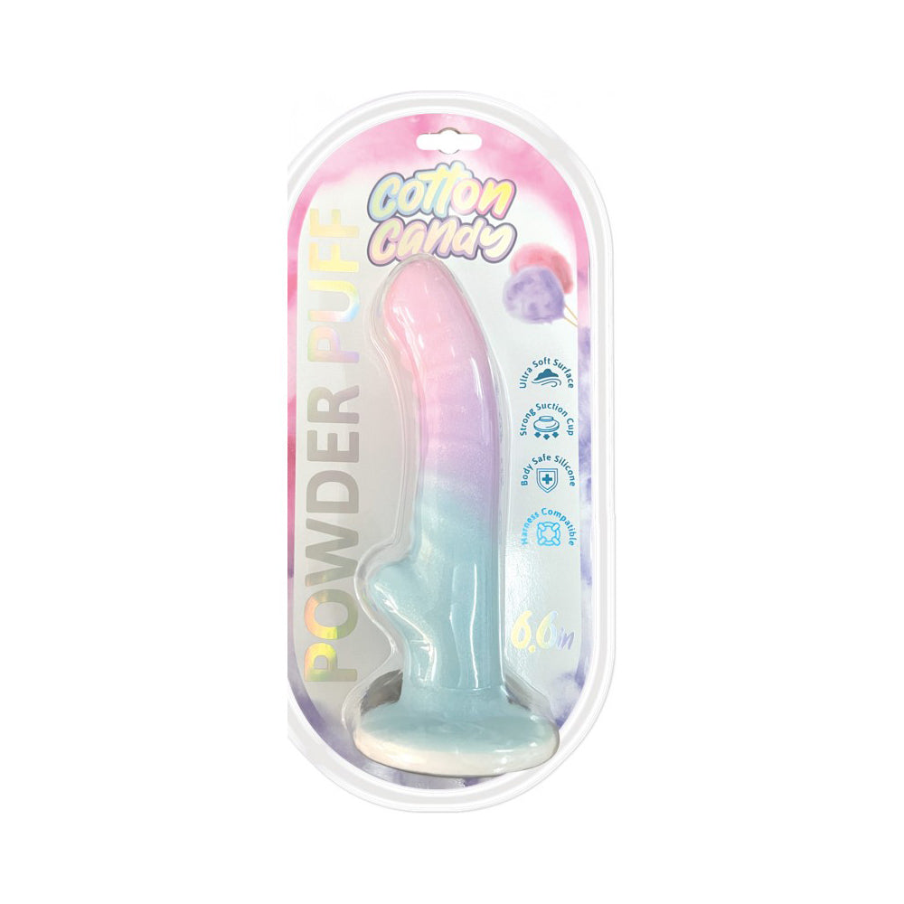Cotton Candy Powder Puff 6.5'' Dildo