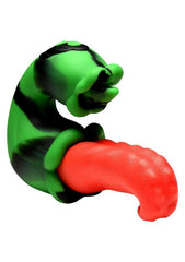 Creature Cocks Tongue Lasher Rechargeable Silicone Vibrator - Green - Wild & Intense Pleasure