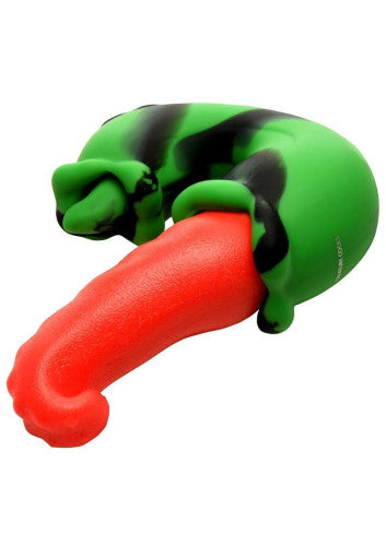 Creature Cocks Tongue Lasher Rechargeable Silicone Vibrator - Green - Wild & Intense Pleasure