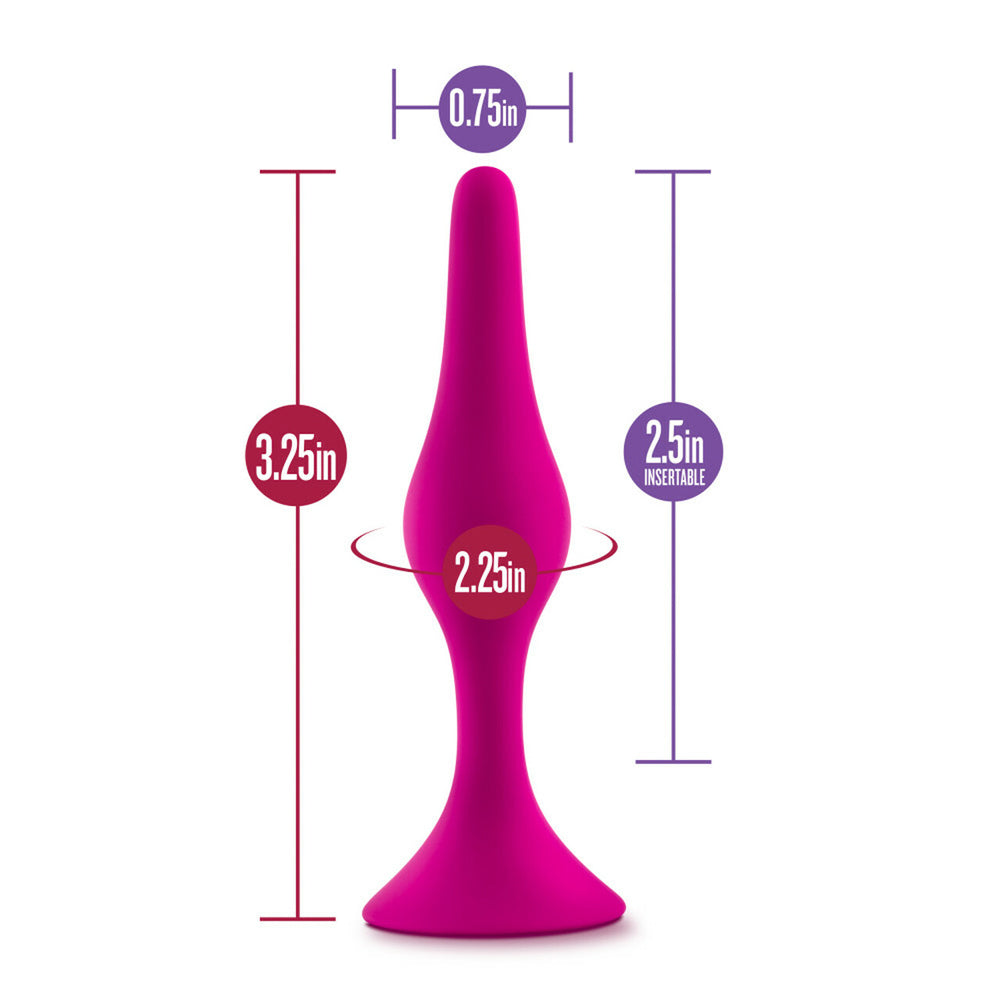 Luxe Beginner Anal Plug - Small Pink