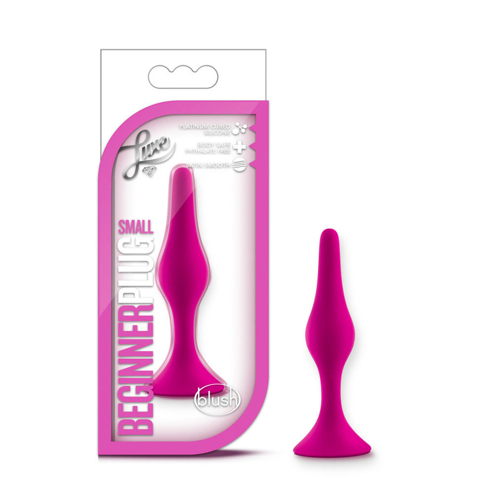 Luxe Beginner Anal Plug - Small Pink