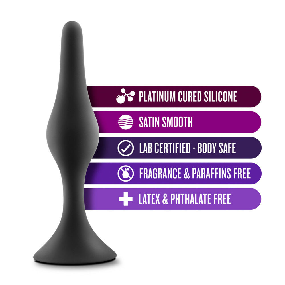 Luxe Beginner Butt Plug - Small, Black