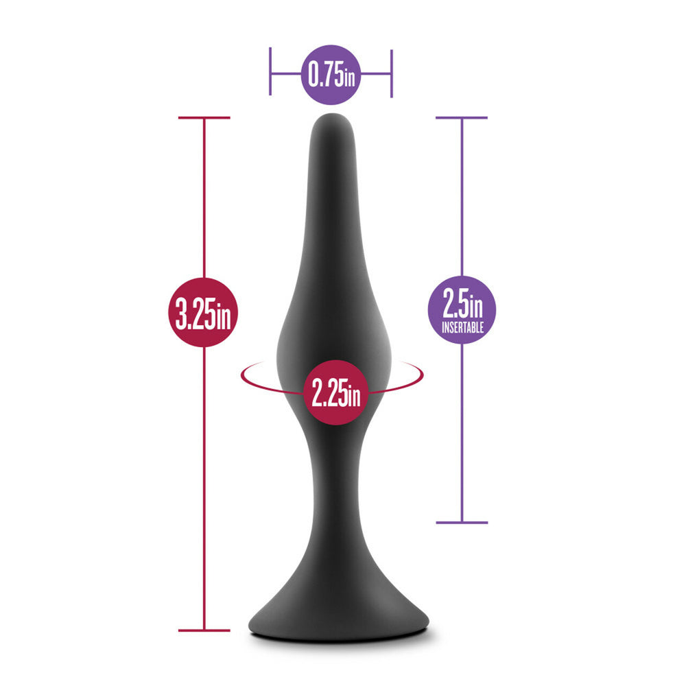 Luxe Beginner Butt Plug - Small, Black