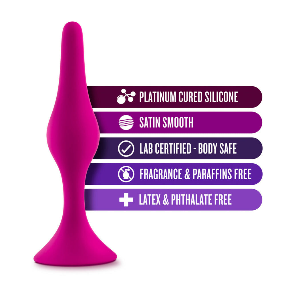 Luxe Beginner Anal Plug – Medium Pink | Beginner-Friendly Anal Toy, Medium Size